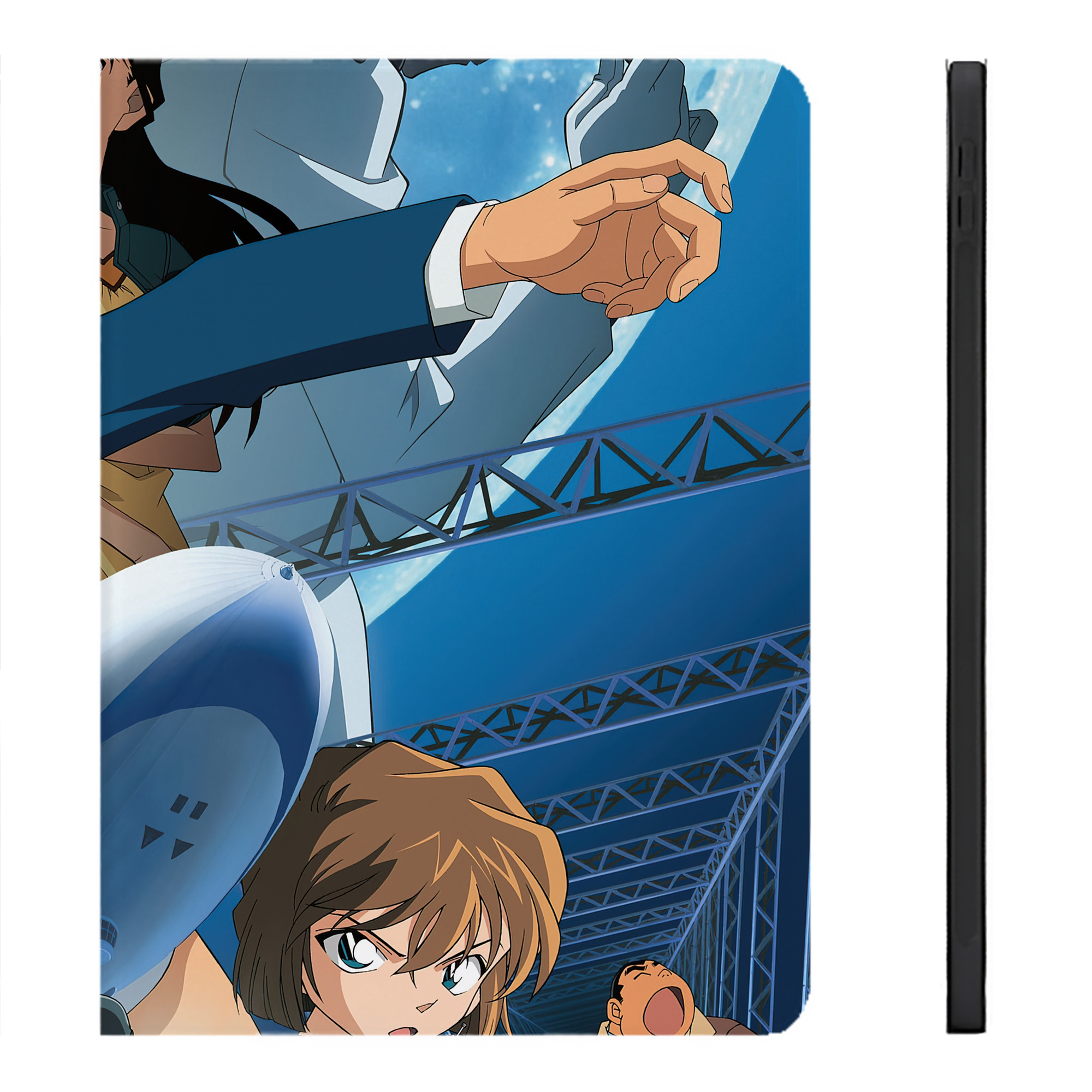 （画像用） 名探偵コナン Detective Conan IPadケース ペンホルダー付き ブックスタイルデザイン